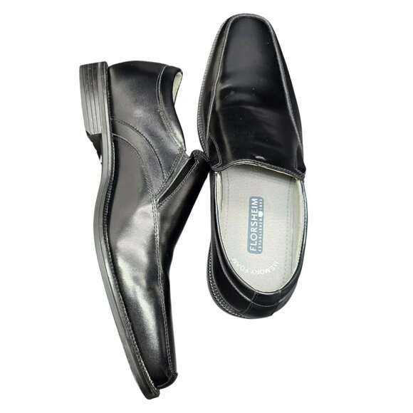 Florsheim Mens Forum Moc Toe Slip-On Dress Shoes 8D Black Leather NIB CM2080 - Picture 14 of 14
